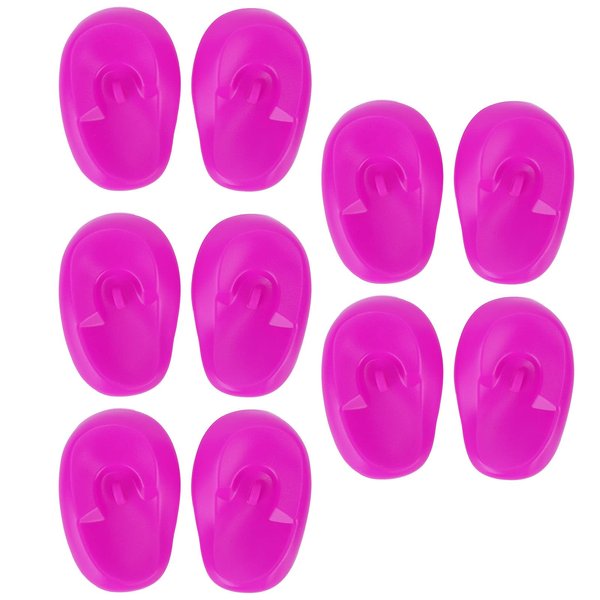 Hair Dye Ear Cover, Ear Cover Protectors For Shower,Hair Dye, Hair Dryer, Bathing, Waterproof Plastic Ear Shower Caps Reusable Hair Dye Shield Cap Anti Staining Plastic Guard Protects
