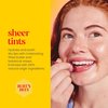 Burt's Bees Lip Tint Balm Stocking Stuffers, Christmas Gifts with Long Lasting 2 in 1 Duo Tinted Balm Formula, Color Infused with Deeply Hydrating Shea Butter for a Natural Looking Buildable Finish, Fiery Red Dahlia (2-Pack)