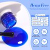 Born Pretty Ice Jelly Gel Nail Polish Jelly Deep Blue Gel Nail Polish Sheer Transparent Deep Blue Natural Translucent Hema-Free Soak Off Gel Polish Nail Art DIY 15ML