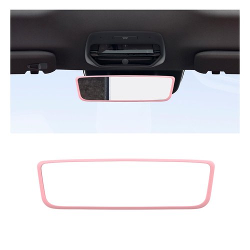 Suvnie Car Rear View Mirror Protector Frame, Silicone Auto Rearview Mirror Edge Protective Cover ...