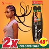 Sensationnel X-pression prestretched braiding hair - 2x xpression 48 inch all kanekalon flame retardant synthetic braid in hair extensions - 2X 48 Inch (3 pack, 2)