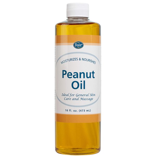 Baar Expeller, Cold Pressed Peanut Oil from Roasted Peanuts Grown in The United States - Kosher - GMO and Solvent Free (16 Ounces)