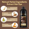 BOJICA COSMTEK Dark Brown Hair Dye shampoo, Hair Color Shampoo for Women, Natural Shampoo Hair Dye 3 in 1 for Gray Hair-100% Grey Hair Coverage/Instant/Herbal Ingredients-17.6 OZ