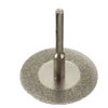Diamond Cutting Wheel Cut Off Discs Coated Rotary Tools W/Mandrel 40mm for Dremel by YEEZUGO