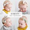 Subesty Baby Girls Nylon Elastic Headband Soft Flower Hair Band For Toddler Infant Newborn Set Of 10