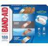 Band-Aid Adhesive Bandages 188Count of Tough Strips Includes Handy Case for Travel Use,, 188Count ()