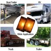 CZC AUTO LED Amber Side Marker Lights Sealed Submersible LED Clearance Reflector Lamps Waterproof Trailer Running Lights for 12V Boat Trailer Truck Marine RV (2 pack)
