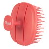 Tangols Triple-Fold Elastic Shampoo Hair Brush with Flexible-Soft Bristles, Promotes Hair Growth & Dandruff Removal, Scalp Exfoliator Head Massager Shampoo Shower Brush for All Hair Types (Red)
