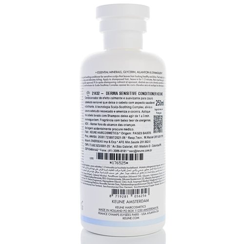 Keune Care Derma Sensitive Conditioner, Soothing & Hydrating Conditioner for Dry Scalp, 8.5 Fl Oz