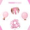 60PCS Pink and White Balloons,12 inch Pink and White Balloon Arch Kit,Suitable for Confession Proposal Wedding Girl Birthday Baby Shower Party Decoration