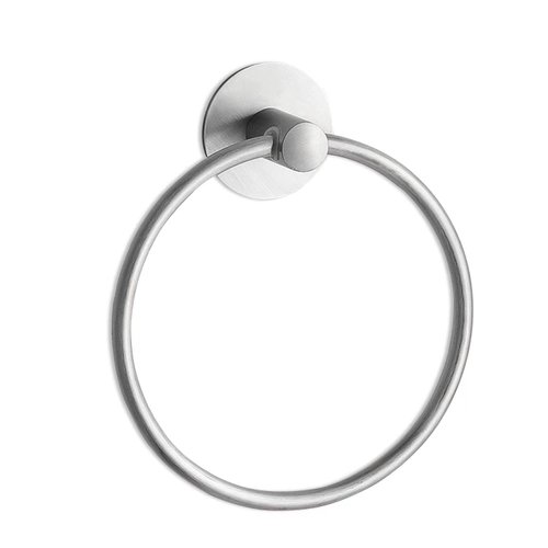 Besteffie Adhesive Towel Ring Wall Mount Hand Towel Ring Self Adhesive Towel Hanger Premium SUS304 Stainless Steel Rustproof Brushed Nickel, Kitchen, Bathroom Hand Towel Holder