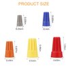 Crweety 600PCS Wire Connectors Nuts 18-16 AWG Electric Wire Caps Insulating Insert Twist Electrical Wire Connectors Orange Wire Assortment Nuts for Quick Connection