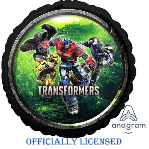Anagram Foil Balloons, For Transformers, Rise of the Beast Party Theme Collection, Party Accessory, Multicolor, Licensed, 6th Birthday