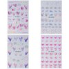 5D Dreamy Mermaid Tail Nail Stickers Summer Nail Decals 5D Embossed Laser Mermaid Nail Art Stickers Sea Wave Fishtail Shellfish Starfish Nail Design Stickers Self Adhsive Ocean Stickers for Nails DIY