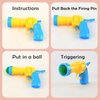 GADGATRON Funny Interactive Cat Toy Ball Launcher Gun with 100 Pcs Cat Pompom Ball & 3 Ping-Pong Pinballs Kitten Toys Launcher Cat Plush Silent Ball Gun Interactive Toy Cat Toys