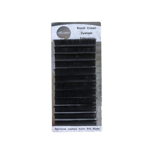 Alluring Royal Crown Volume Lashes/Classic Lashes D or C curl 0.03mm / 0.05mm / 0.07mm / 0.15mm / 0.20mm Thickness Eyelash Extension (D Curl 0.05mmThickness, 10mm)