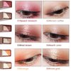 3pcs Two-color Eye shadow Stick Set, Makeup Pen Color Gradient Eye shadow Rotation Flash Radiation Eye shadow Stick Durable Women's Eye Makeup Eye shadow Stick Set Waterproof Sweat Proof (146)
