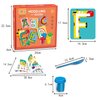Dough Tools Alphabet A-Z 26 Modeling Dough Cards Learn Letters and Shapes with 4 Compound Multi Colors Dough for Kids Gift Ages 3 Years and Up
