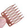 50pcs/Lot Hair Wig Plastic Combs and Clips For Wig Cap Wig Combs for Making Wig(Light Brown)