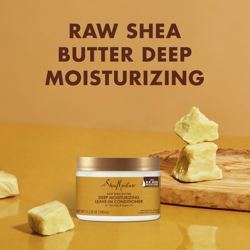 SheaMoisture Raw Shea Butter Deep Moisturizing Leave-in Conditioner for Curly Hair - Moisturizes and Smooths 11.5 oz