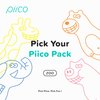 Piico Unflavored Kids Floss - No Fluoride Dual Line Dental Floss Picks - Fun Oral Care in Colorful Floss Sticks Design - Kids Flossers Avoid Tooth Decay & Gum Disease - 80 Count Zoo