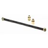 Dreffco 18'' x 1/2'' High Capacity Gas Flex Line - Premium Quality Black Non-Whistle Fire Pit, Fireplace, Dryer Gas Line - Perfect Gas Line for NG or LP Fire Pits - Versatile Usage - Easy Installation