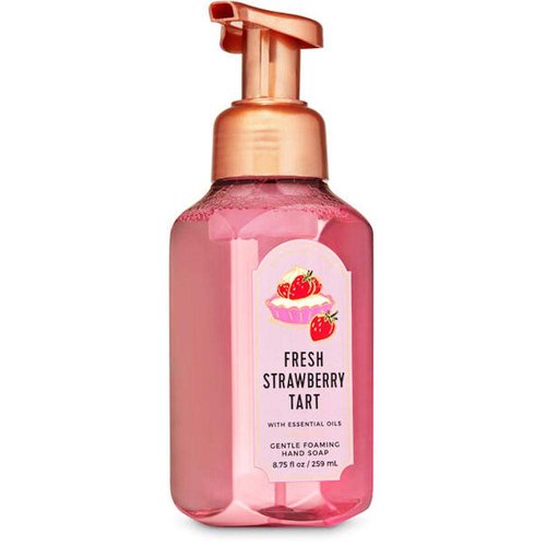White Barn Candle Company Bath and Body Works Fresh Strawberry Tart Gentle Foaming Hand Soap 8.75 Ounce