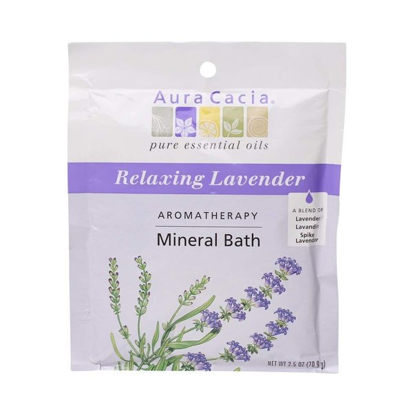 Aura Cacia, Mineral Bath Relaxing Lavender, 2.5 Ounce