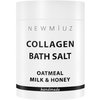 Collagen Bath Salt Soak - Moisturize Soften Skin - Magnesium Epsom Salt - Luxury Spa Bubble Mother's Birthday Christmas Relaxation Gifts - Destress Perfect Stocking Stuffers - Coconut Oatmeal Honey