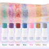 UCANBE Blue Body Glitter Stick, Face Glitter for Singer Concerts Music Festival, Chunky Glitter Makeup Rave Accessories for Body Face Hair Eyes Lip, Sparkling Mermaid Sequins for Women