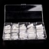 KADS French Coffin Ballerina Nail Tips Acrylic Half False Nails 10 Sizes 500 Pcs with Box (HC76)