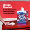 Toolbox Painters White Rags Shop Towels with Center Pull Box - 1 Count Box - 200 Towels