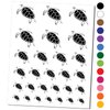 Swimming Sea Turtle Temporary Tattoo Water Resistant Fake Body Art Set Collection - Brown (One Sheet)