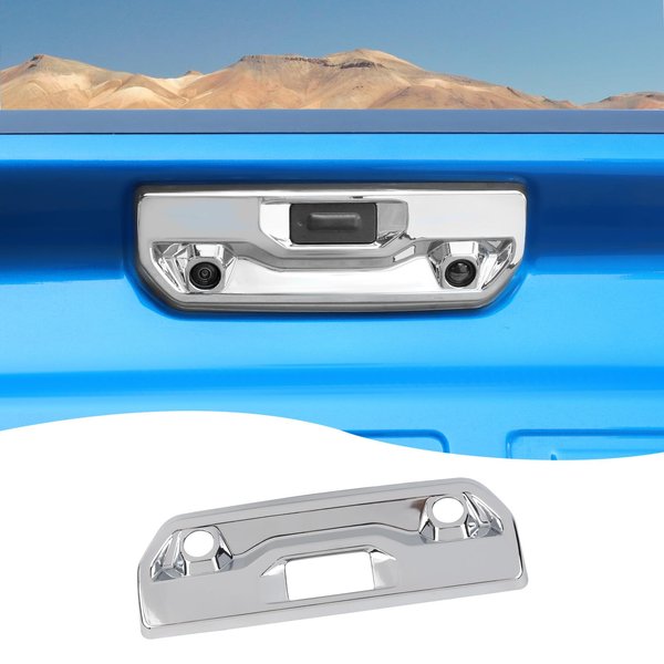 Hoolcar Tailgate Handle Cover Rear Door Handle Trim Compatible with Chevrolet Silverado GMC Sierra 2019-2023, Exterior Accessories, Chrome