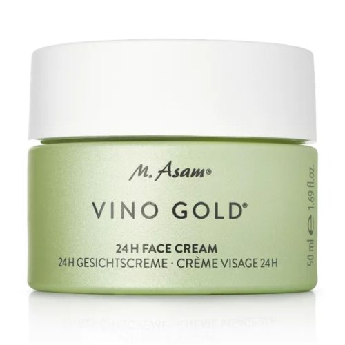 M. Asam VINO GOLD 24h Facial Cream (1.69 Fl Oz)- 24h day cream & night moisturizer against lines & wrinkles, protection against skin aging, anti-aging, vegan facial care, skincare for women.