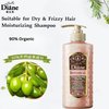 Moist Diane Natural & Organic Hair Treatment with Pump, Hydrating Moisurizing Hair Conditioner for Dry, Damaged Hair, Sulfate & Silicon Free Japanese Haircare, Botanical Damage Repair 16.9 Fl Oz/500mL