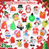 FLY2SKY Christmas Party Favors 25Pcs 3D LED Finger Lights for Kid & Adults Toys Light Up Rings Stocking Stuffers Party Favors Assorted Styles Gift Package No-Repeat Non Candy Gift New Version