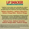 Lip Smackers (1) 4pc Lip Balm Tin Set Starburst Flavors - Strawberry, Cherry Kiwi, Mango Melon, Orange - Holiday Edition - Yellow Tin with Starburst Candy Design - Net Wt. 0.56 oz