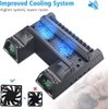 OIVO PS4 Stand Cooling Fan Station for Playstation 4/PS4 Slim/PS4 Pro with Dual Controller EXT Port Charger Dock Station and 12 Game Slots