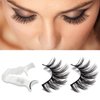 Magnetic False Lashes with Applicator,New2024 Eyelashes Magnetic Long Lasting Liquid Eyelash Extensions for Women & Men Bonded Magnetic Faux Mink Lashes for a Natural Look