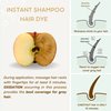 KILOMETS CHESTNUT BROWN Hair Dye Shampoo 3 IN 1- Hair Color Shampoo Grey Coverage in Minutes Ammonia Free Instant Coloring Gift for Mom Dad