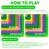 YGC LAOMI 12X12 Multiplication Chart and Math 1-12 Addition Table Toys, Stress Relief Fidget Bubble Game Learning Toys, Making Learning More Fun and Easy to Understand