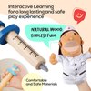 Pretend Toy Medical Kit with Doctor & Nurse Hand Puppets - Eases Fear for Kids, Educational Roleplay Toy for Toddlers & 3+ Toys for Girls Boys, Pretend Playset, Kids Doctor Set