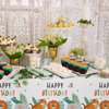 Safari Theme Party Supplies Disposable Tablecloth Plastic Waterproof Table Cover for Jungle Party Safari Birthday Party Decorations, 3 Pack 54X108inch