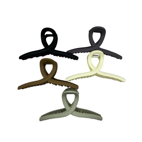 Generic 5 Pack Hair Claw Clips| 5 Inch Big Hair Clips| Nonslip Hold| For Women And Girls| Strong Clips Durable Hold| All Hair Types