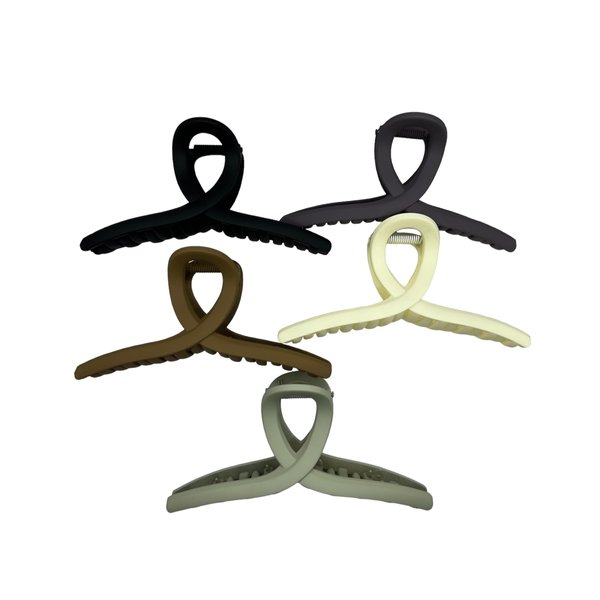 Generic 5 Pack Hair Claw Clips| 5 Inch Big Hair Clips| Nonslip Hold| For Women And Girls| Strong Clips Durable Hold| All Hair Types