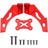 ShareGoo Aluminum Front Bumper Shock Tower Mount Rear Wing Compatible with WLtoys 144001 144010 124016 124017 124018 124019 RC Car Upgrade Parts (Red)
