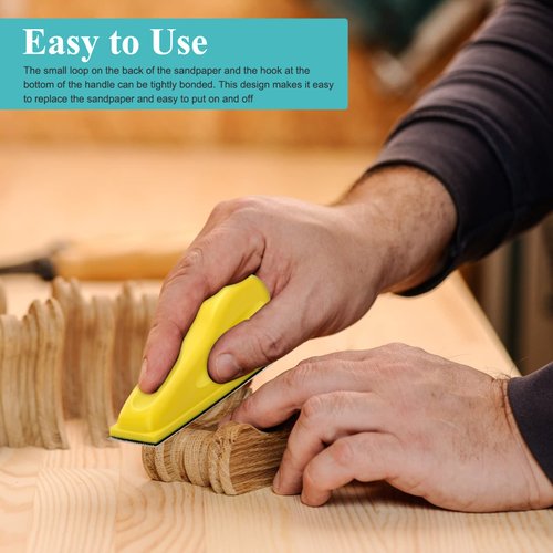 141Pcs Micro Detail Sander Kit, Anglecai 3.5” x 1” Mini Detail Sander for Small Projects, Finger Sander Detail Handel Sanding Tools with 7 Kinds of 140Pcs Sandpaper Grits: 40 60 80 120 150 220 400