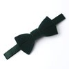 PACGOTH Bow Ties for Boys, Pre-Tied Kids Bow Ties, Velvet Bow Ties for Toddlers Solid Adjustable Child Bow Ties With Gift Box (Dark Green)