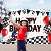 Sumind Dirt Bike Birthday Decoration Backdrop Banner Motocross Dirt Bike Racing Dirt Bike Themed Birthday Party Supplies, 72.8 x 43.3 Inch